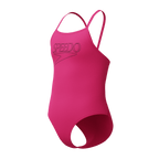 Speedo Girls Endurance+ Logo Thinstrap Swimsuit - Pink-Swimsuit-Speedo-SwimPath
