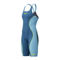 Speedo Womens Fastskin HyperSpark Solid Openback Kneeskin - Night/Sevres Blue-Kneeskin-Speedo-SwimPath