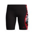Speedo Hyperboom Splice Boy's Jammer - Black/Red-Training Jammers-Speedo-SwimPath