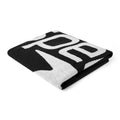 Speedo Logo Towel - Black/White-Sports Towels-Speedo-SwimPath