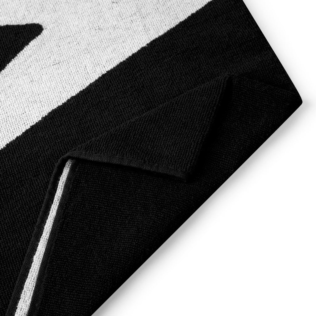 Speedo Logo Towel - Black/White-Sports Towels-Speedo-SwimPath
