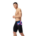 Speedo Men's Club Training Printed Jammer - Black-Training Jammers-Speedo-SwimPath