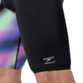 Speedo Men's Club Training Printed Jammer - Black/Purple-Training Jammers-Speedo-SwimPath