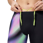Speedo Men's Club Training Printed Jammer - Black/Purple-Training Jammers-Speedo-SwimPath