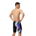 Speedo Men's Club Training Printed Jammer - Black/Purple-Training Jammers-Speedo-SwimPath