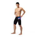Speedo Men's Club Training Printed Jammer - Black-Training Jammers-Speedo-SwimPath