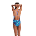 Speedo Shimmers in the Night Girl's Lane Line Back Swimsuit - Blue-Swimsuit-Speedo-SwimPath