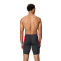 Speedo Solid Splice Men's Jammer - Black/Red-Training Jammers-Speedo-SwimPath