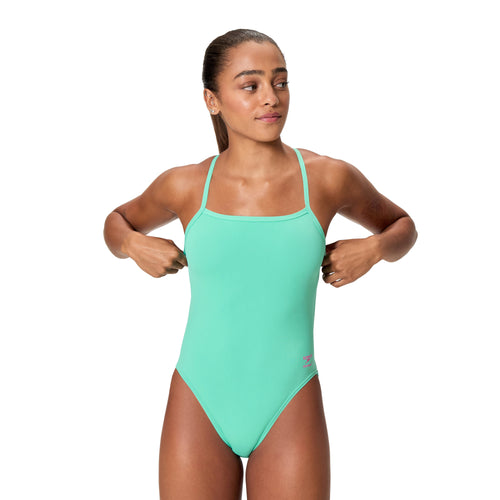 Speedo Women's Club Training V-Back 2.0 Swimsuit - Turquoise-Swimsuit-Speedo-SwimPath