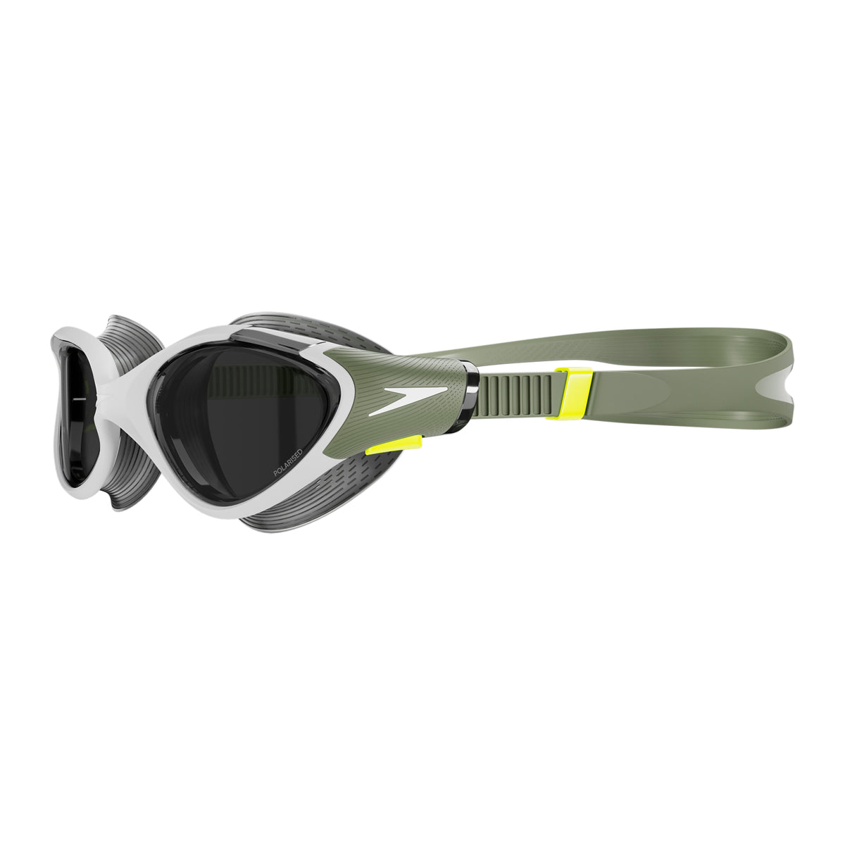 Speedo Women's Polarised Biofuse 2.0 Goggles - Green/White-Goggles-Speedo-SwimPath