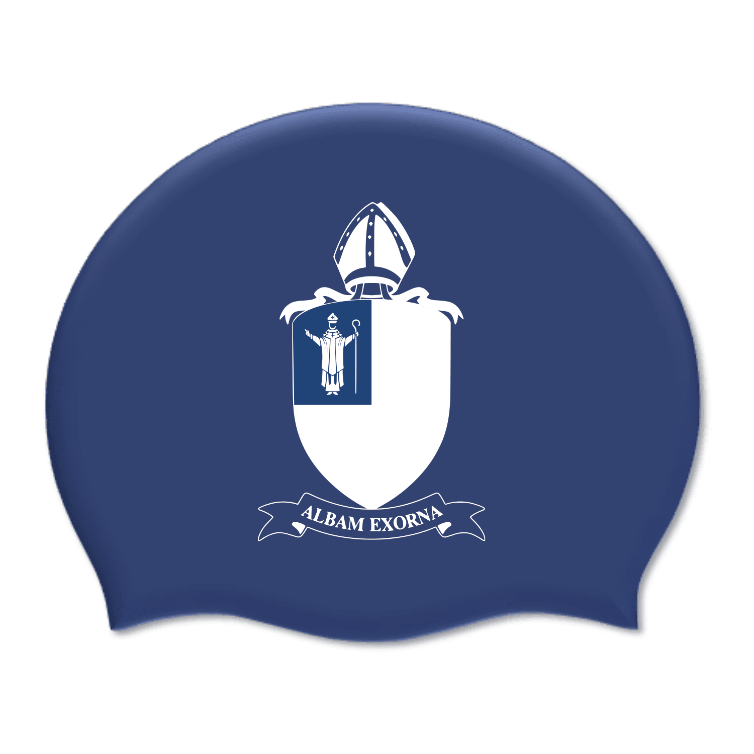 St. Dunstans College Team Silicone Suede Swimming Cap-Team Kit-St. Dunstans-SwimPath
