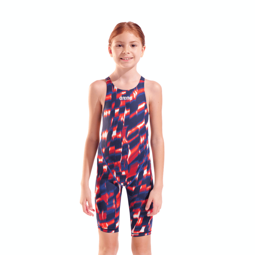 Arena Powerskin ST NEXT Girls Kneeskin Limited Edition - Red/White/Blue-Kneeskin-Arena-SwimPath