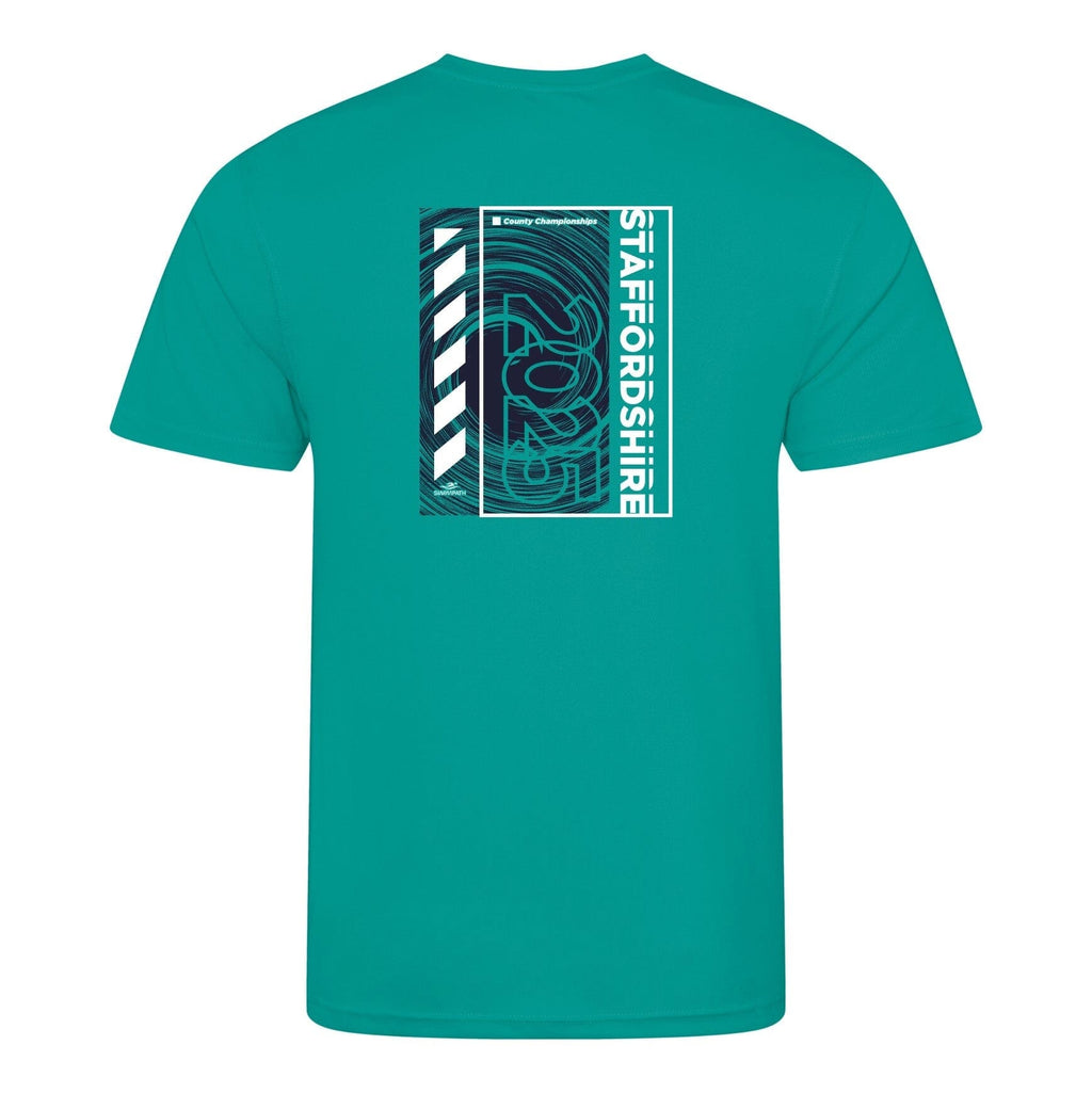 Staffordshire County ASA County Championships 2025 T-Shirt - Turquoise-Event-Staffordshire-SwimPath