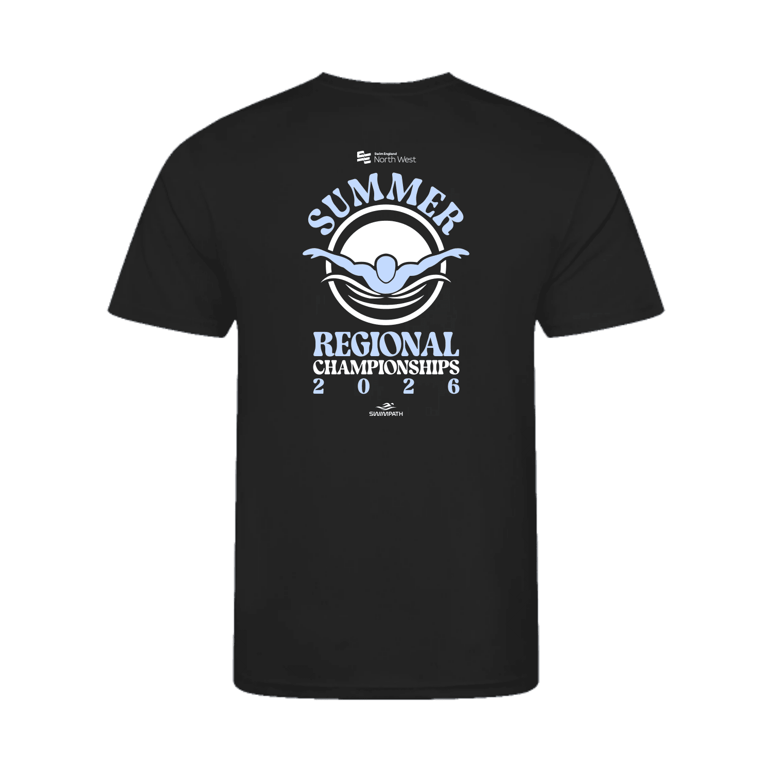 Swim England North West Summer Regional Championships 2026 T-Shirt - Jet Black-Event-Swim England North West-SwimPath