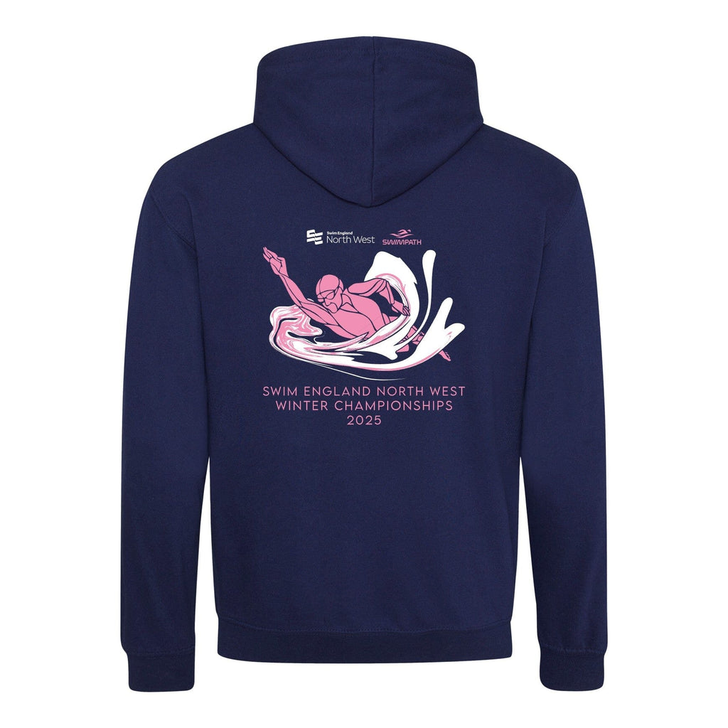 Swim England North West Winter Championships 2025 Hoodie - Oxford Navy / Candyfloss-Event-Swim England North West-SwimPath
