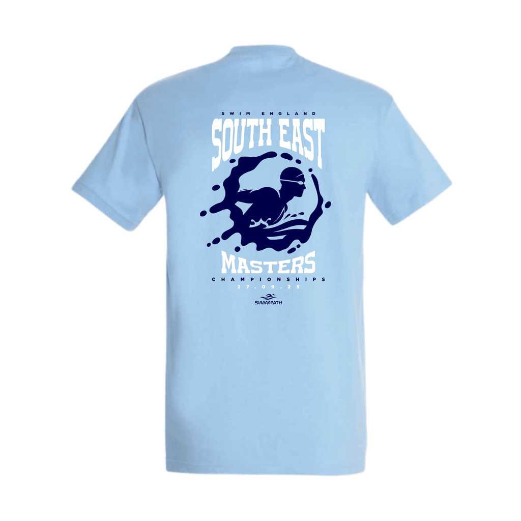 Swim England South East Masters Championships 2025 T-Shirt - Sky Blue-Event-Swim England South East-SwimPath