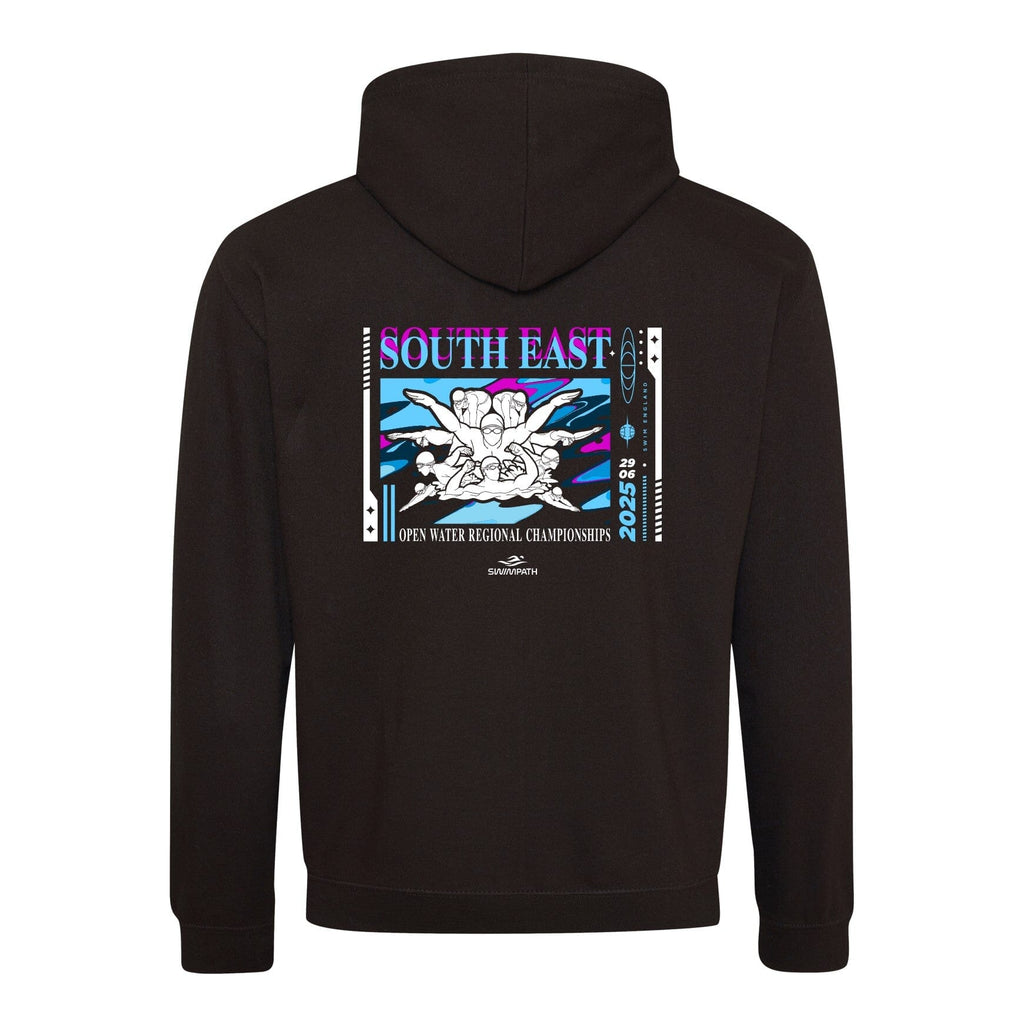 Swim England South East Open Water Regional Championships 2025 Hoodie - Jet Black / Sapphire Blue-Event-Swim England South East-SwimPath