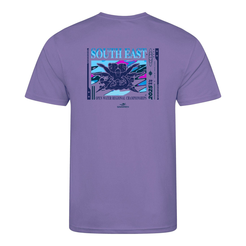 Swim England South East Open Water Regional Championships 2025 T-Shirt - Digital Lavender-Event-Swim England South East-SwimPath