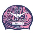 Swim England South East Short Course Championships 2025 Silicone Suede Swimming Cap - Navy-Event-Swim England South East-SwimPath