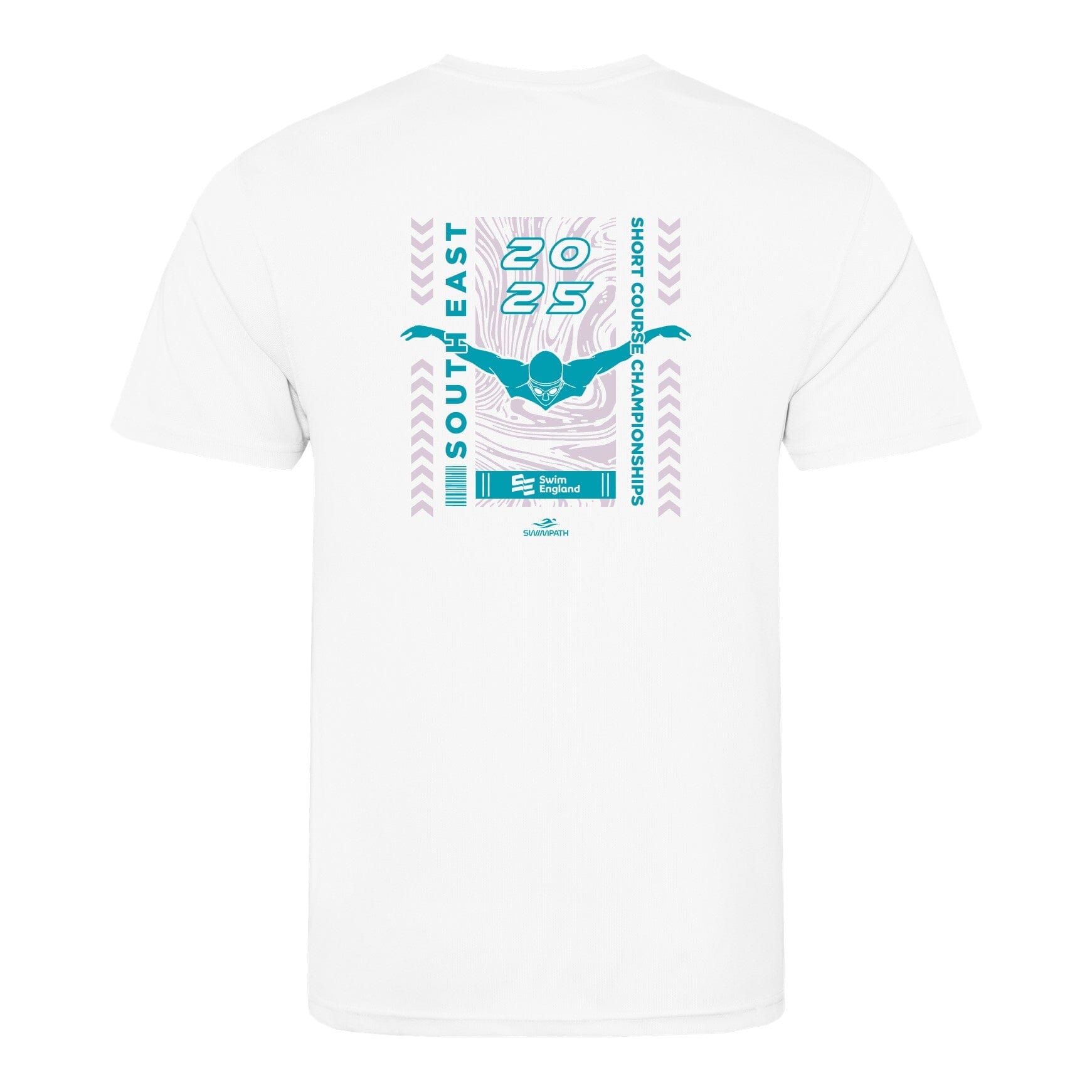 Swim England South East Short Course Championships 2025 T-Shirt - Arctic White-Event-Swim England South East-SwimPath