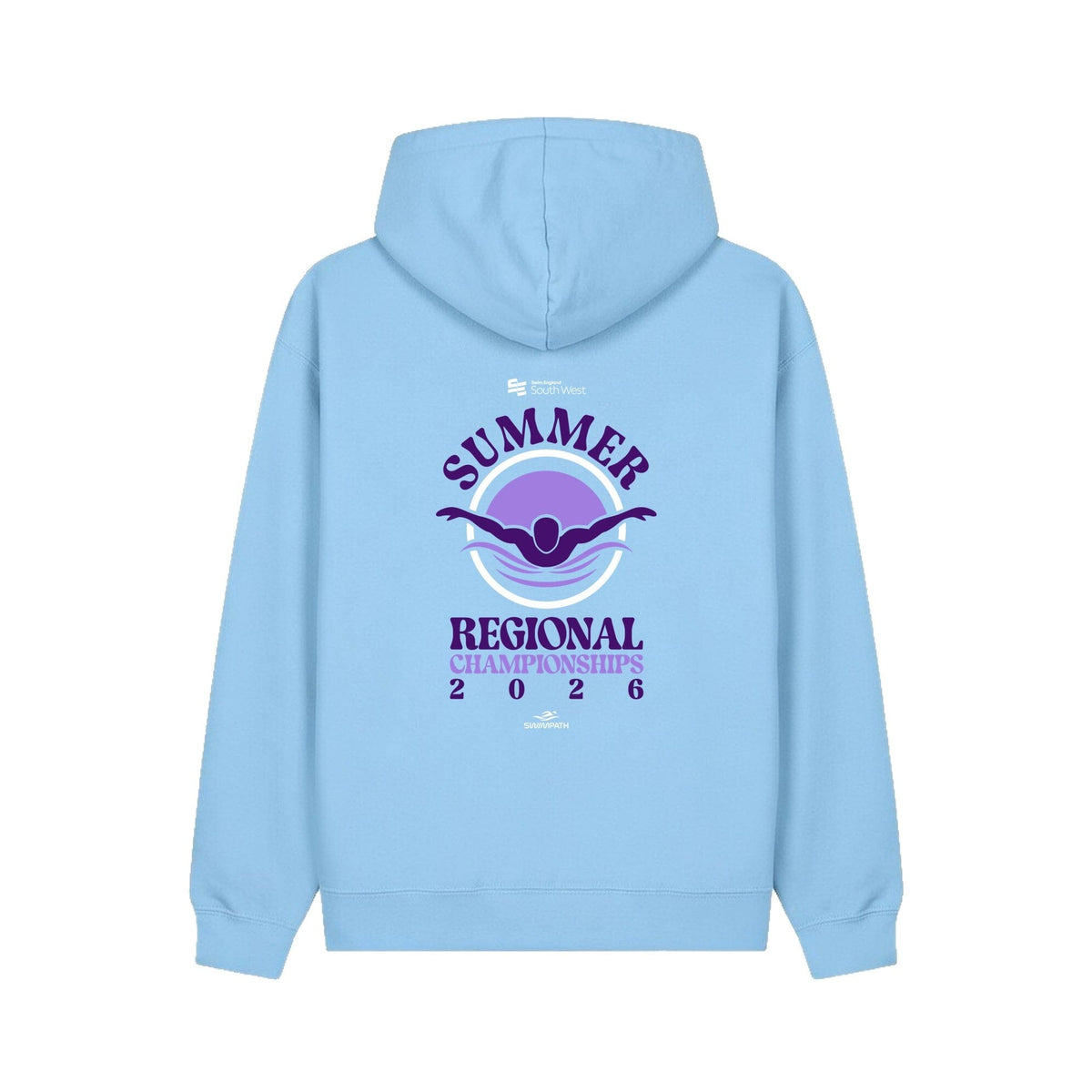 Swim England South West Summer Regional Championships 2026 Hoodie - Powder Blue-Event-Swim England South West-SwimPath