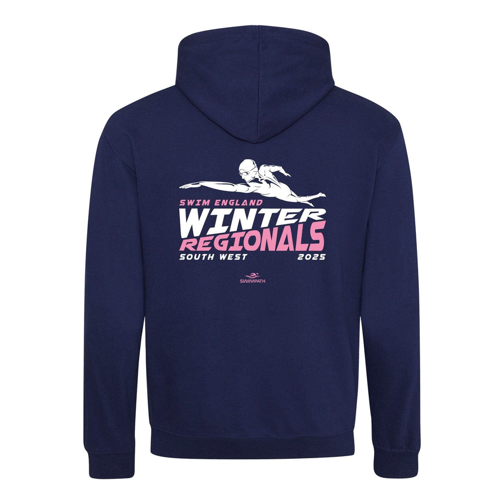 Swim England South West Winter Regionals 2025 Hoodie - Oxford Navy / Candyfloss-Event-Swim England South West-SwimPath