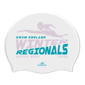 Swim England South West Winter Regionals 2025 Silicone Suede Swimming Cap - White-Event-Swim England South West-SwimPath