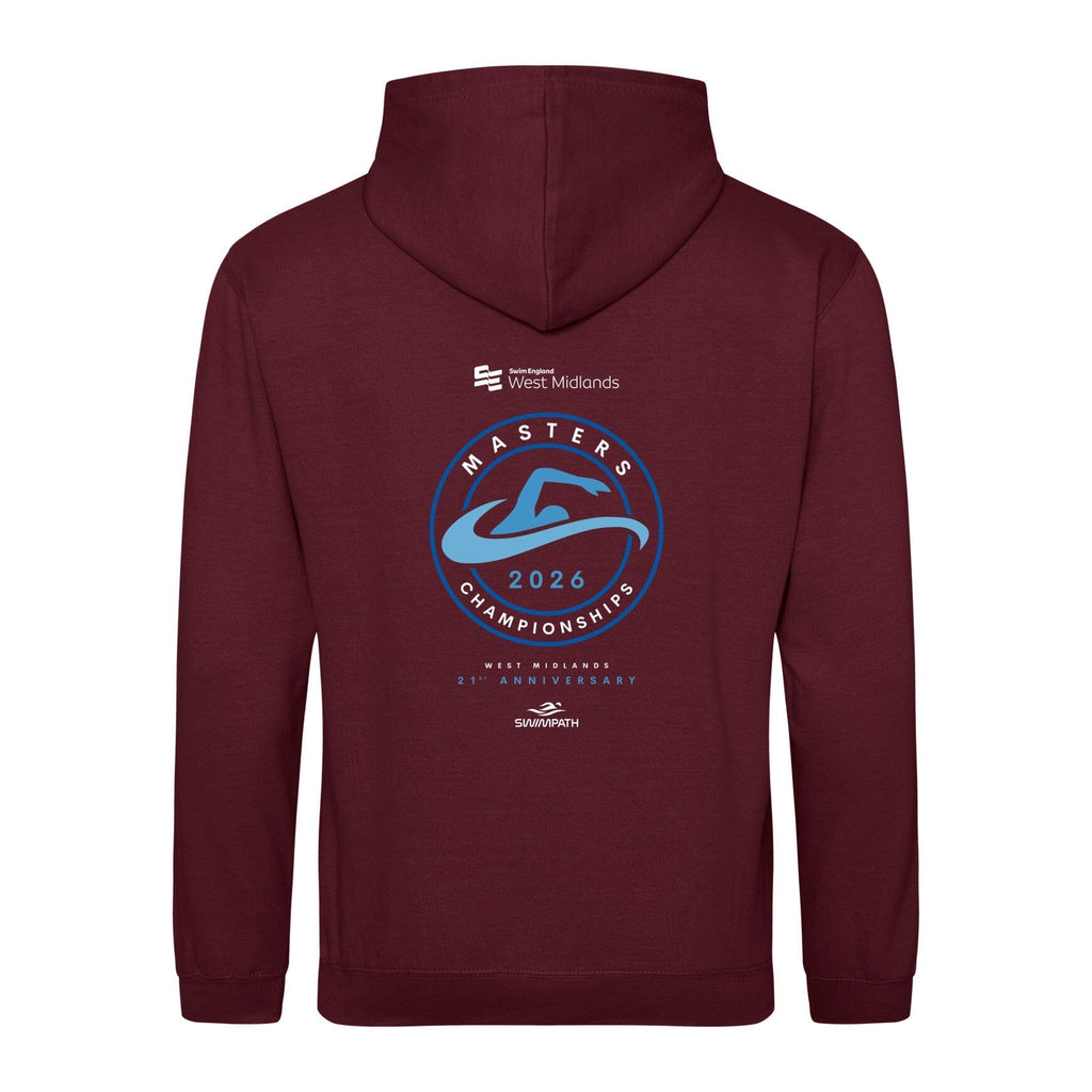 Swim England West Midlands Masters Championships 2026 Hoodie - Burgundy-Event-Swim England West Midlands-SwimPath