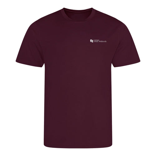 Swim England West Midlands Masters Championships 2026 T-Shirt - Burgundy-Event-Swim England West Midlands-SwimPath
