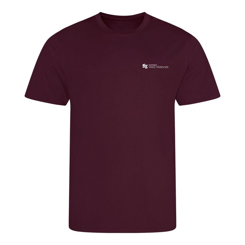 Swim England West Midlands Winter Regionals 2025 T-Shirt - Burgundy-Event-Swim England West Midlands-SwimPath