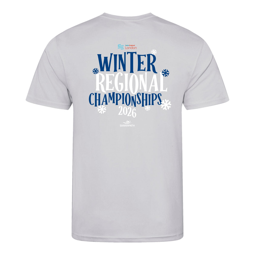 Swim England London Winter Regional Championships 2026 T-Shirt - Heather Grey