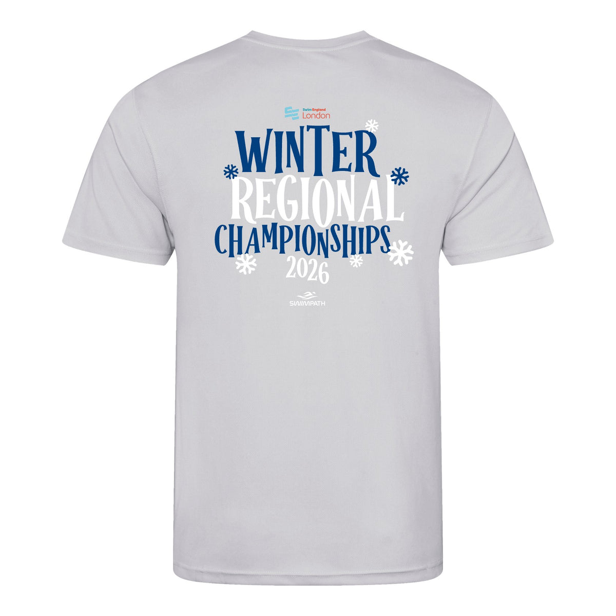 Swim England London Winter Regional Championships 2026 T-Shirt - Heather Grey
