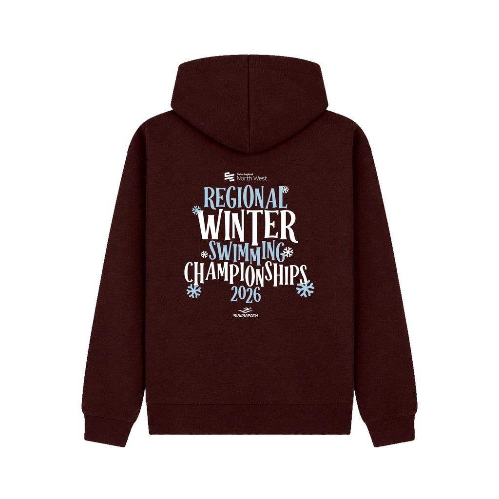 Swim England North West Regional Winter Swimming Championships 2026 Hoodie - Burgundy-Event-Swim England North West-SwimPath