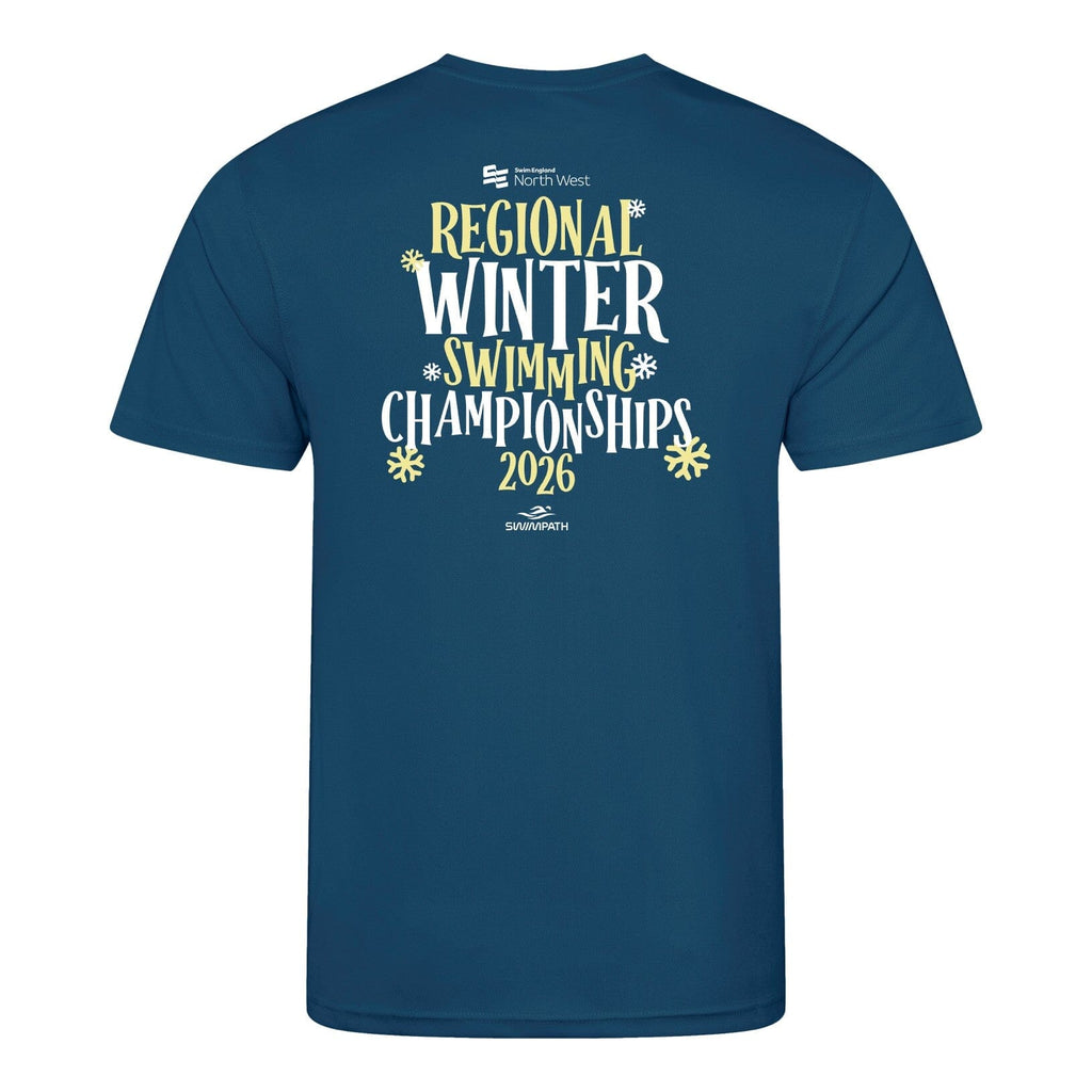 Swim England North West Regional Winter Swimming Championships 2026 T-Shirt - Ink Blue-Event-Swim England North West-SwimPath