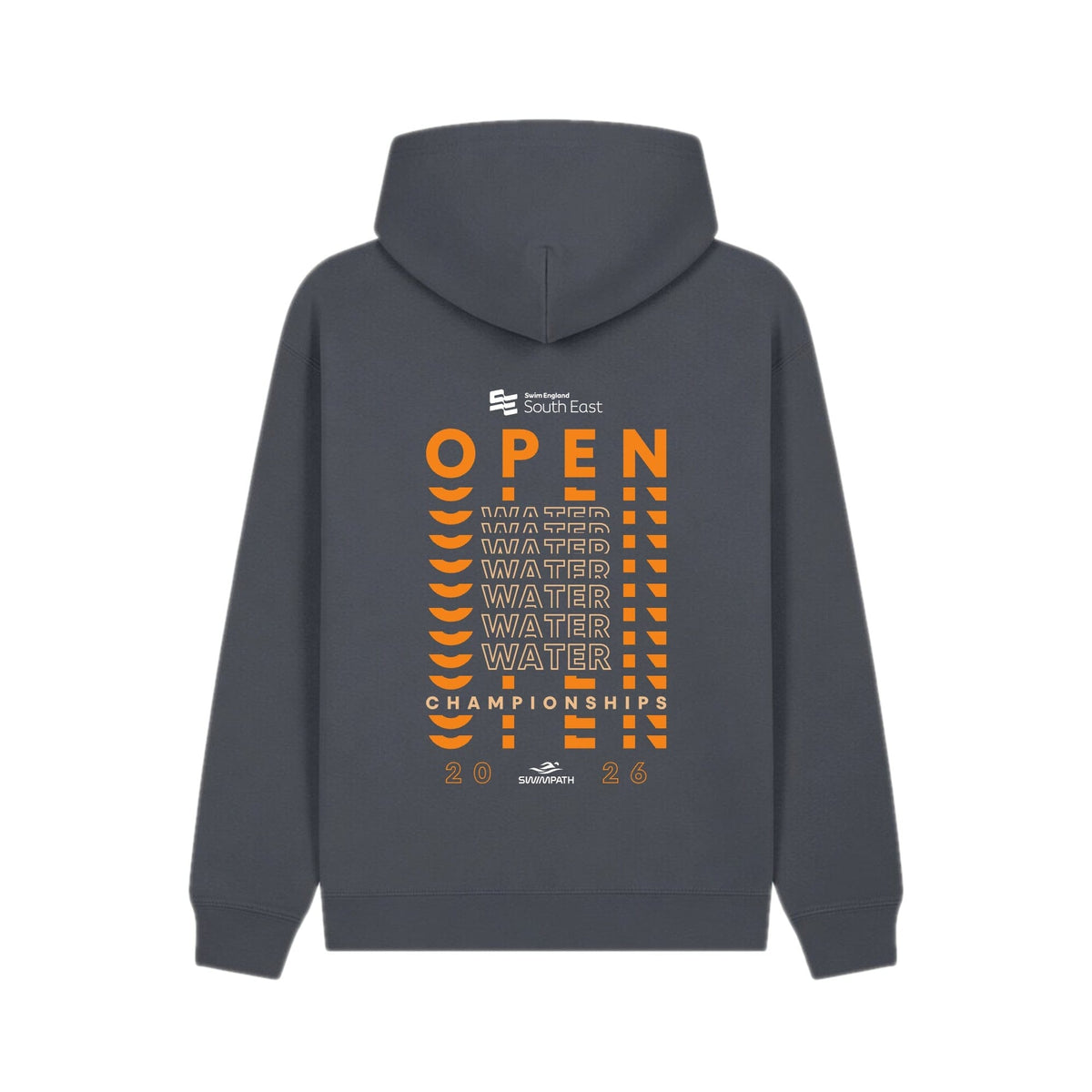 Swim England South East Open Water Championships 2026 Hoodie - Flint Grey-Event-Swim England South East-SwimPath