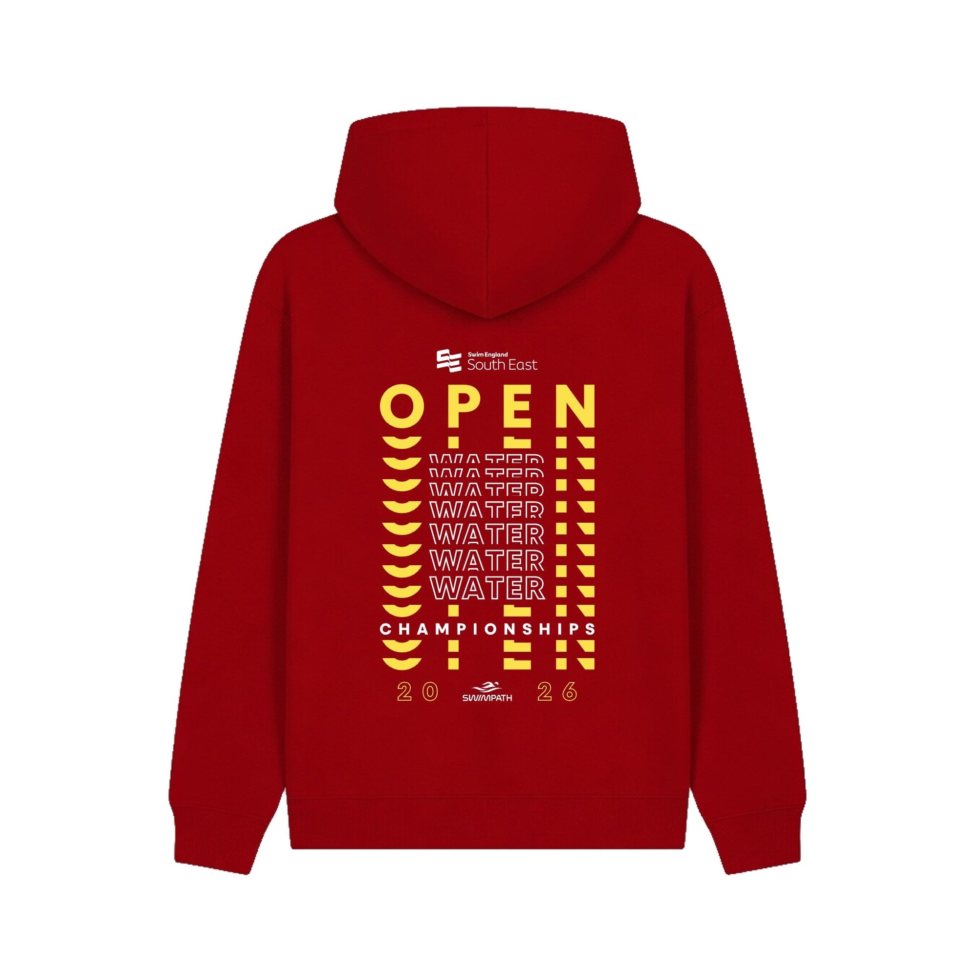 Swim England South East Open Water Championships 2026 Hoodie - Red-Event-Swim England South East-SwimPath