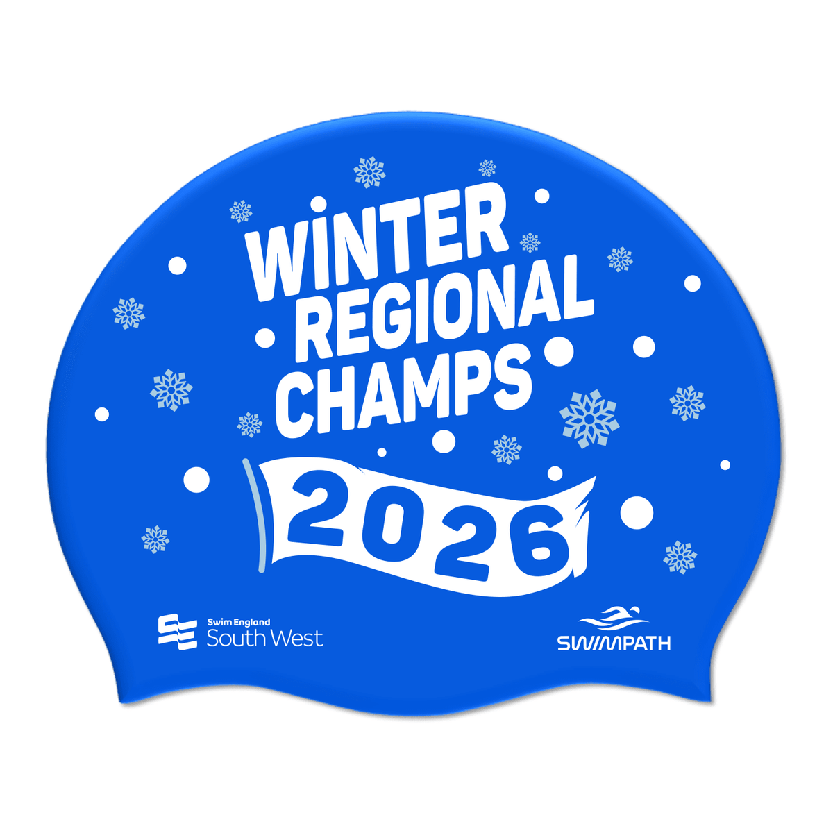 Swim England South West Winter Regional Championships 2026 Silicone Suede Swimming Cap - Royal Blue-Event-Swim England South West-SwimPath