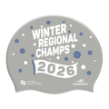 Swim England South West Winter Regional Championships 2026 Silicone Suede Swimming Cap - Silver-Event-Swim England South West-SwimPath