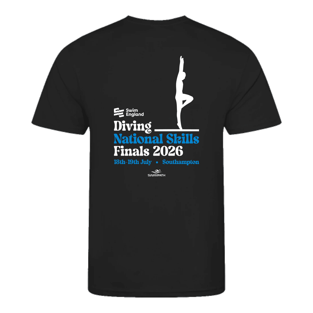 Swim England Diving National Skills Finals 2026 T-Shirt - Jet Black-Event-Swim England Diving-SwimPath