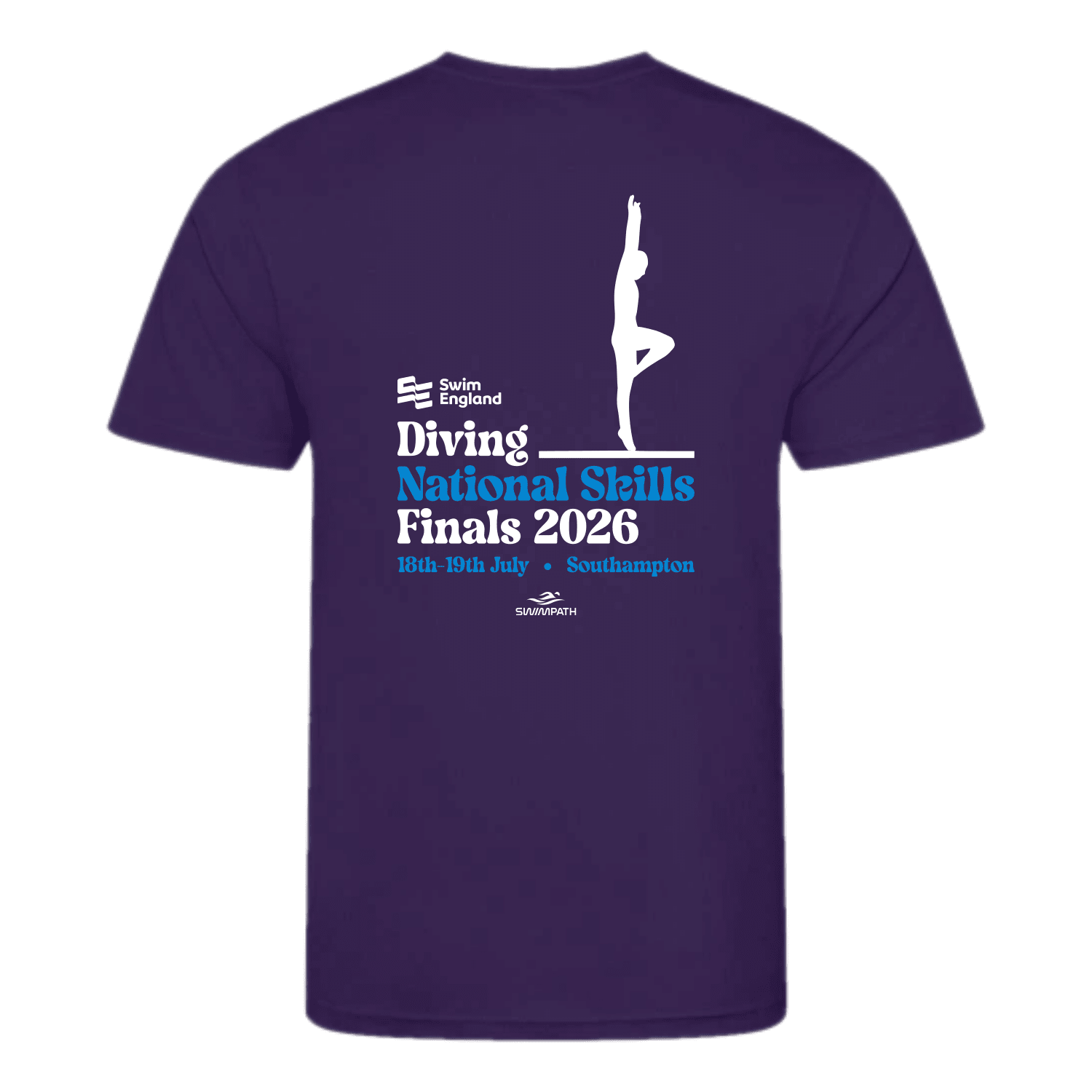Swim England Diving National Skills Finals 2026 T-Shirt - Purple-Event-Swim England Diving-SwimPath