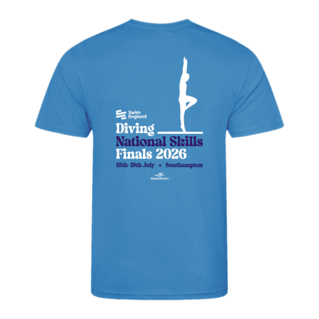 Swim England Diving National Skills Finals 2026 T-Shirt - Cornflower-Event-Swim England Diving-SwimPath