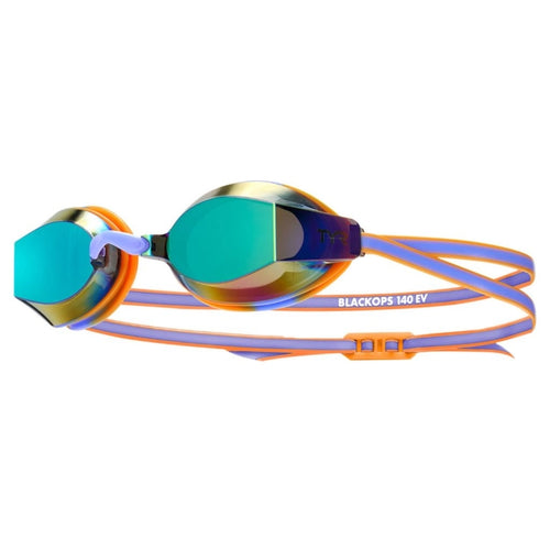 TYR Blackops 140 EV Junior Fit Mirror Racing Goggles - Purple/Orange-Goggles-TYR-SwimPath