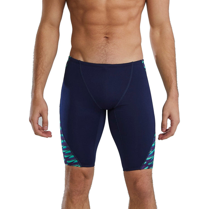 TYR Dragonflye Durafast Elite Blade Splice Men's Jammer - Green/Navy-Training Jammers-TYR-SwimPath