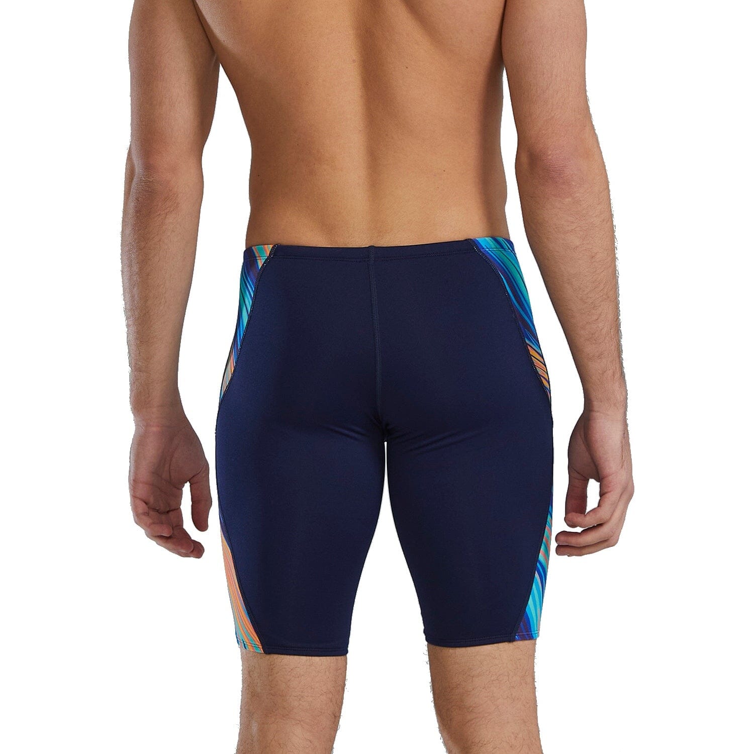 TYR Riptidal Durafast Elite Blade Splice Men's Jammer - Teal/Orange-Training Jammers-TYR-SwimPath