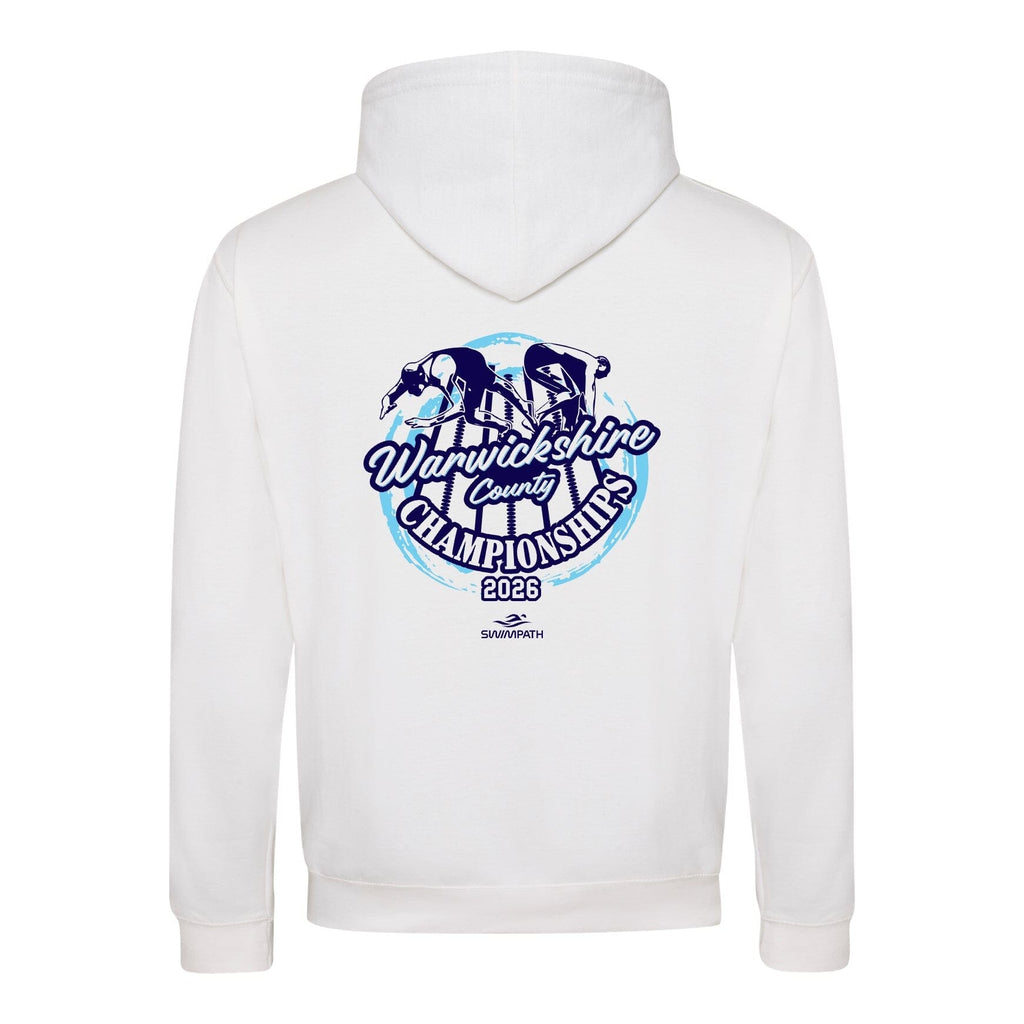 Warwickshire ASA County Championships 2026 Hoodie - Arctic White / French Navy-Event-Warwickshire-SwimPath