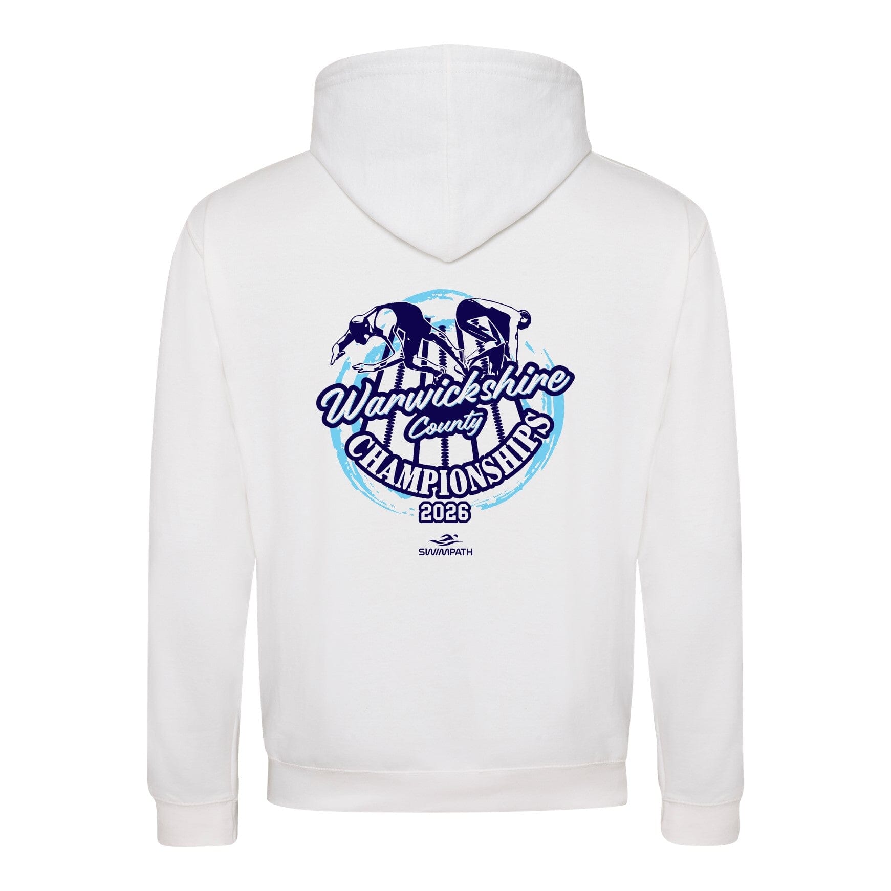 Warwickshire ASA County Championships 2026 Hoodie - Arctic White / French Navy-Event-Warwickshire-SwimPath