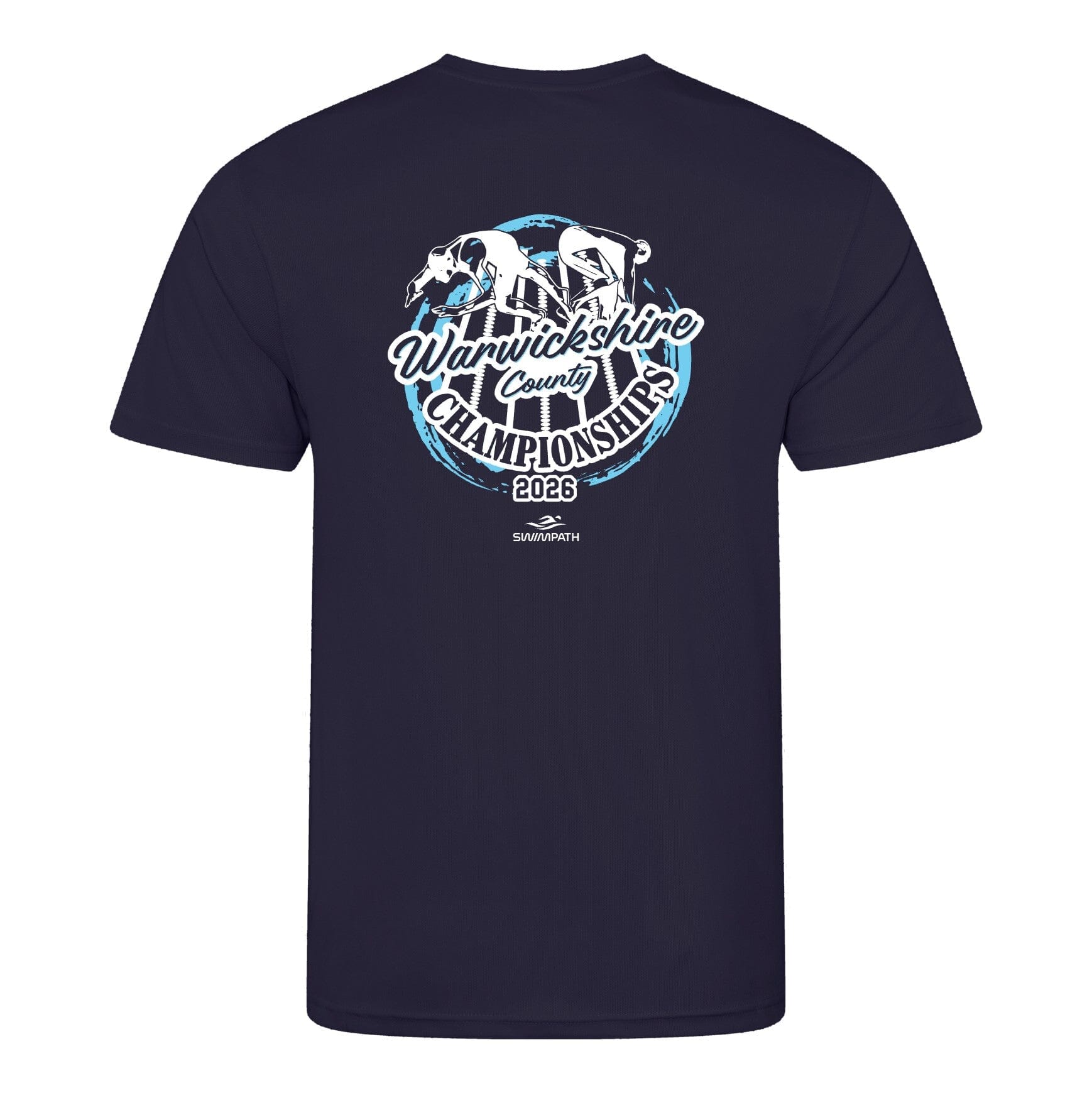 Warwickshire ASA County Championships 2026 T-Shirt - French Navy-Event-Warwickshire-SwimPath