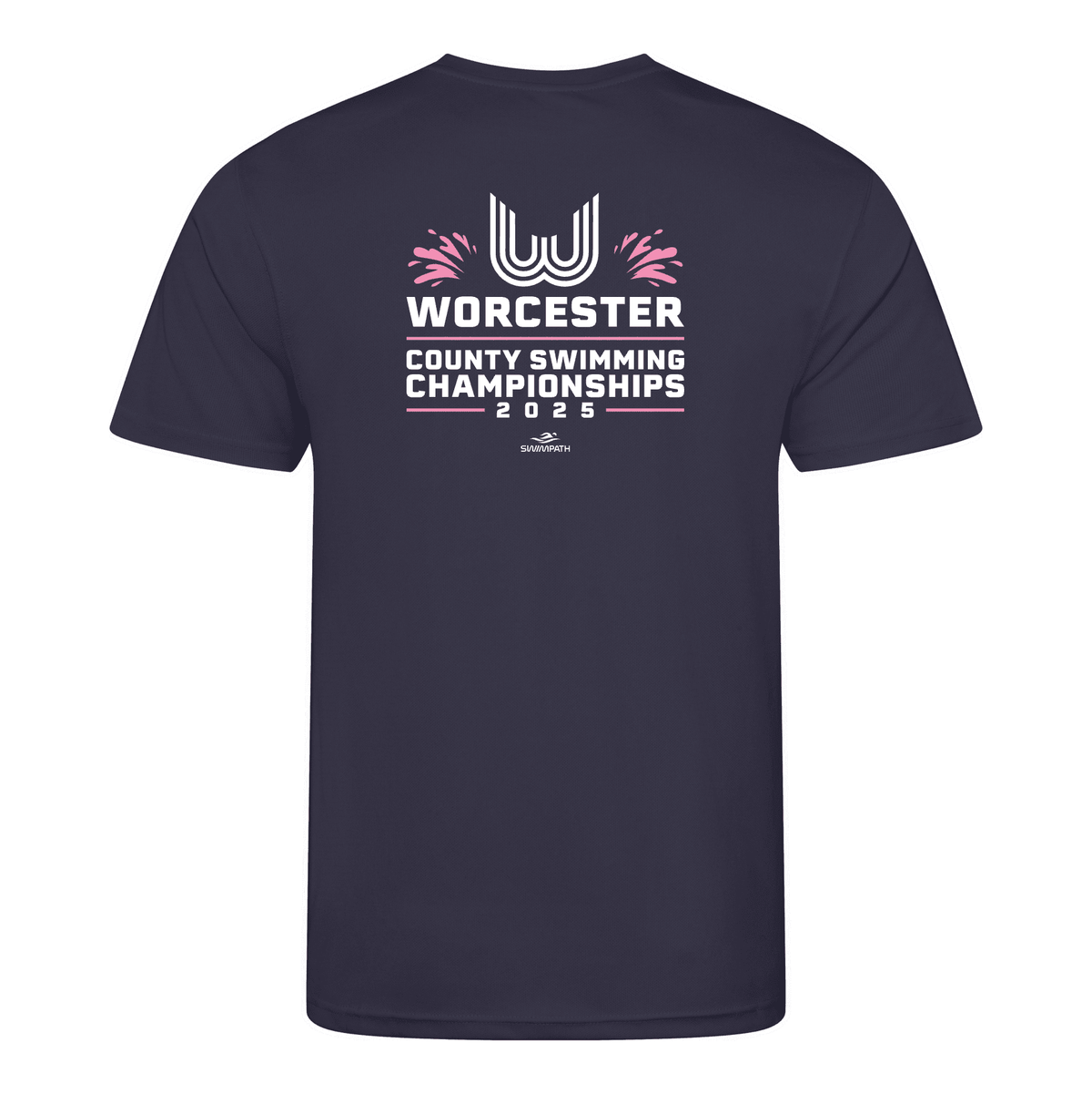 Worcester County ASA County Championships 2025 T-Shirt - Oxford Navy-Event-Worcester-SwimPath