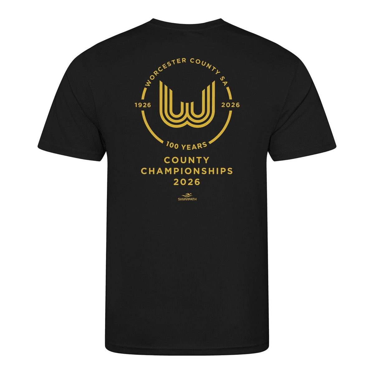 Worcester County ASA County Championships 2026 T-Shirt - Jet Black-Event-Worcester-SwimPath