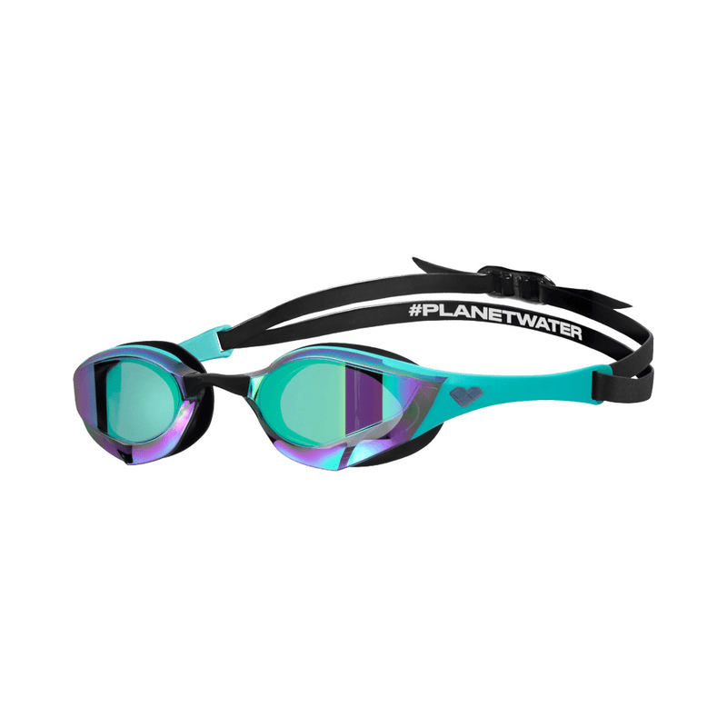 arena Cobra Edge Swipe Mirror Goggles - Emerald/Peacock/Black-Goggles-Arena-SwimPath